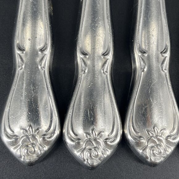 Oneida USA True Arbor Rose Dinner Knives 5 Piece Stainless Flatware - Picture 5 of 11